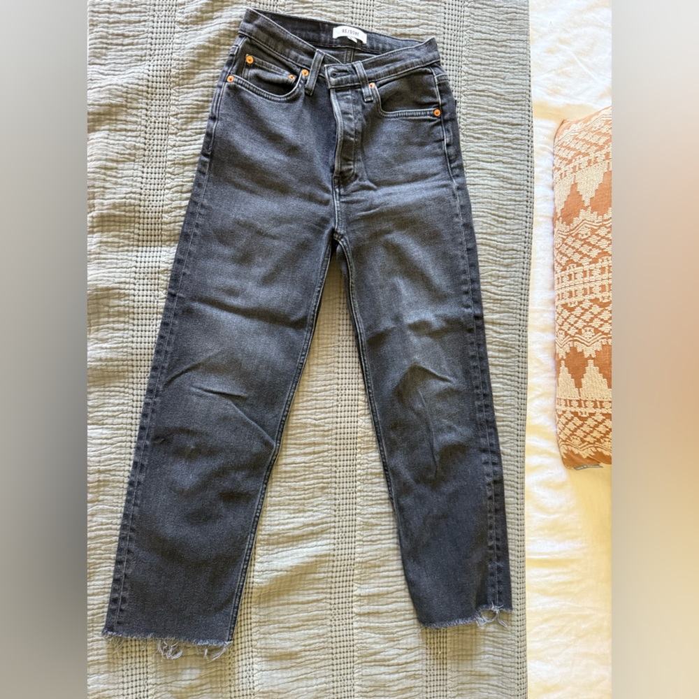 Re/Done Vintage black Stove Pipe jeans